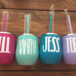 Stainless Tumbler Steel Wine Tumbler Monogrammed Tumbler Personalized Tumbler Wine Tumbler Bride Wine Tumbler Groom Tumbler Housewarming
