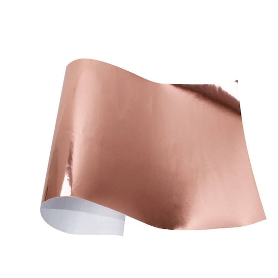 Rose Gold Vinyl,Holographic Opal Chrome Rose Gold Adhesive Craft Vinyl Perma#99