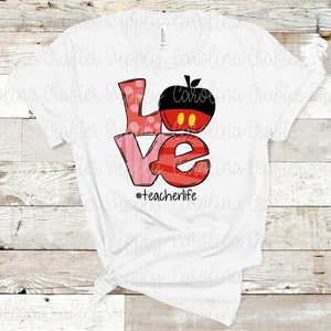 Teacher Sublimation Transfer Teacher Love Shirt Teacher Sublimation Transfer Back To School Sublimation Teacher Sublimation Transfer Teacher