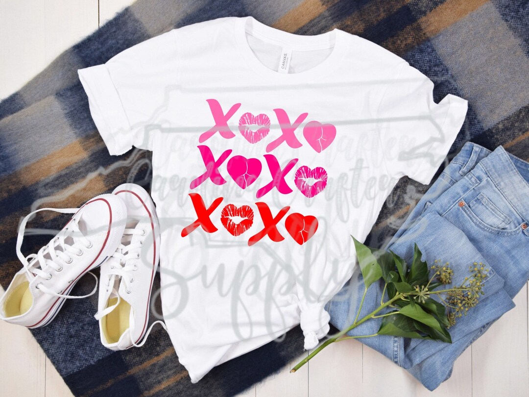 XOXO PNG Valentines Sublimation Valentine's Day Design XOXO Valentines ...