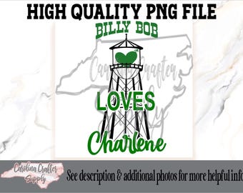 Water Tower PNG Billy Bob Charlene PNG Country Music PNG 90's country music Sublimation Design Country Music sublimation