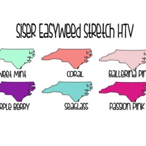 1 Sheet Siser EasyWeed STRETCH HTV Mint, Purple Berry, Coral, SeaGlass Heat Transfer Vinyl 12x15&quot; Sheets Mint T-Shirt Iron-On Vinyl