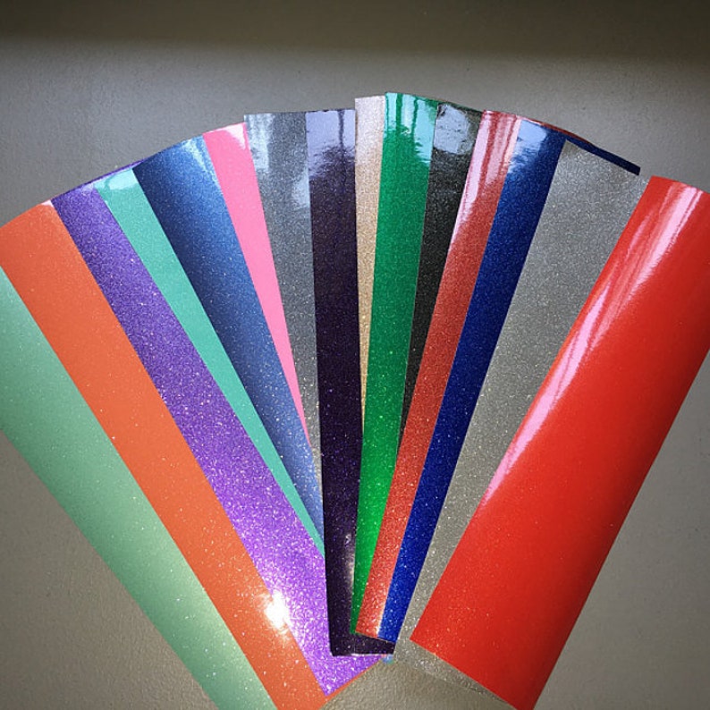 Glitter Vinyl Glitter Adhesive Vinyl Glitter Vinyl Sheets Permanent Glitter Vinyl Black Glitter Vinyl Glitter Decal Vinyl Silver Glitter image 6