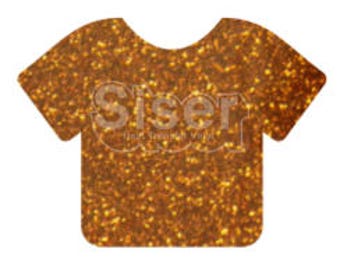 Copper Glitter HTV, Siser Copper Glitter htv, 1 12x20" Copper Siser Glitter HTV, Siser Glitter Heat Transfer Vinyl, Copper Glitter HTV