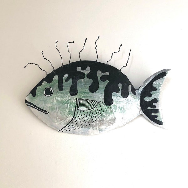 Paper Mache Fish Etsy