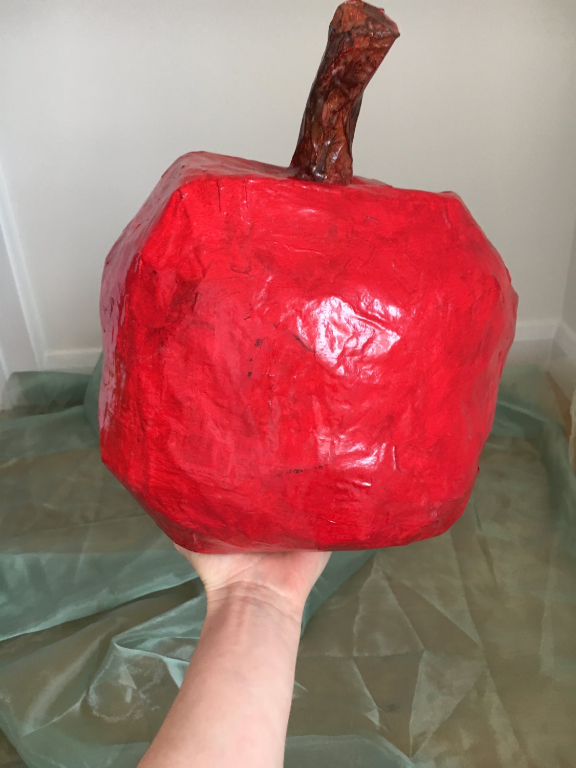 Paper Mache Apple / Fruit Sculpture Etsy UK