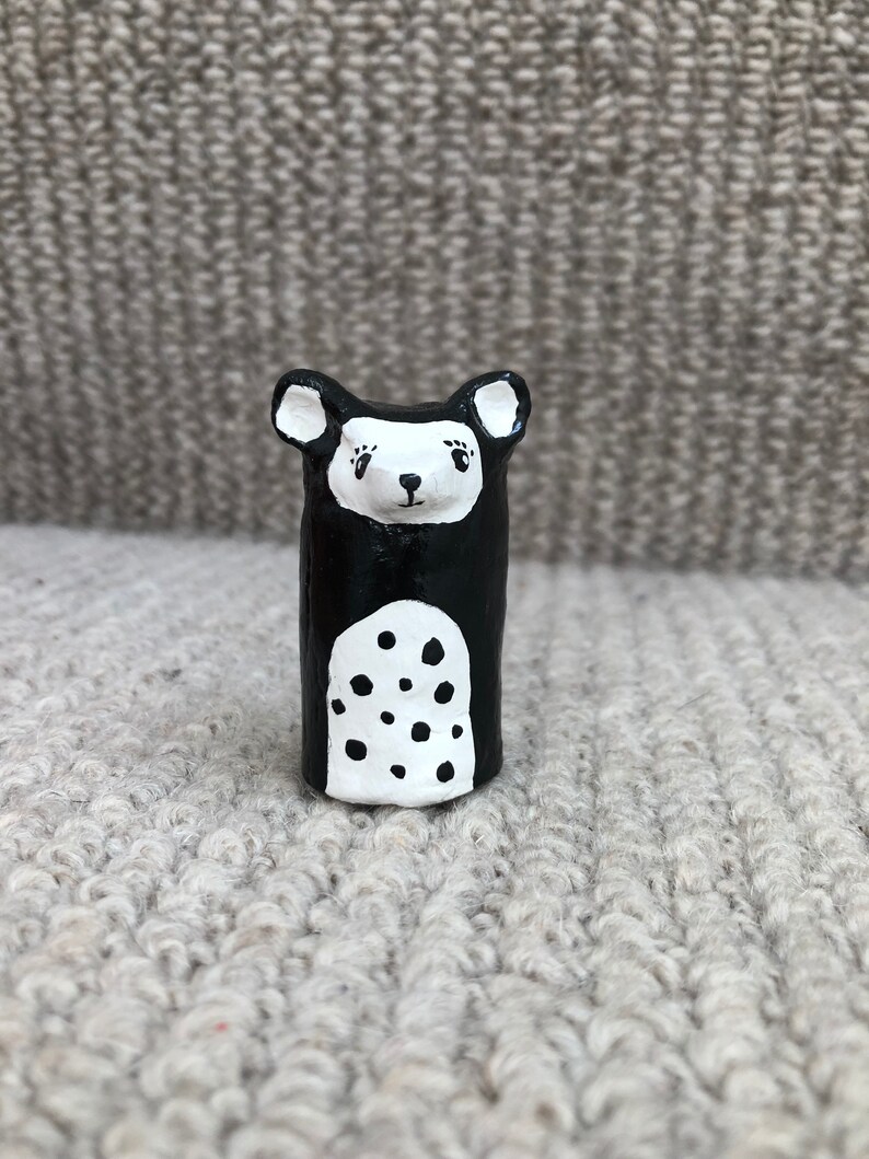 Clay Bear ornament Clay Teddy sculpture Bear Teddy Etsy