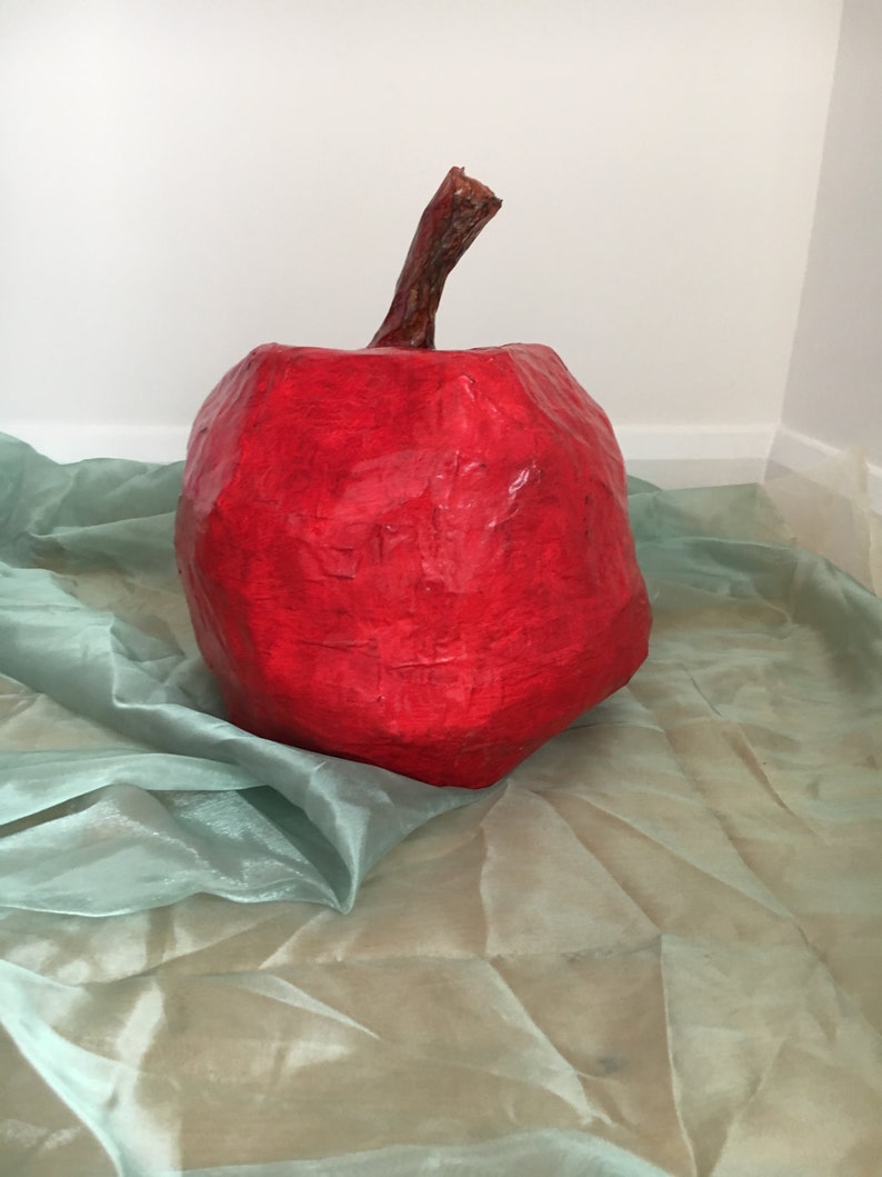 Paper Mache Apple / Fruit Sculpture Etsy UK