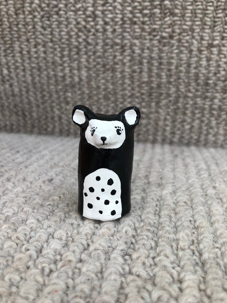 Clay Bear Ornament Clay Teddy Sculpture Bear Teddy Etsy UK