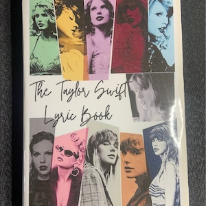 2nd Edition *Deluxe* Taylor Swift Lyric Book includes TTPD w/ New Pics, Dust Jacket & Microphone bookmark