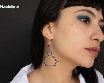 Mandelbrot Set Earrings