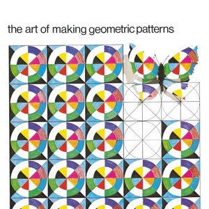 May include: A book titled "Polysymetrics: The Art of Making Geometric Patterns" by June Oliver. The cover features a colourful geometric pattern with a butterfly.