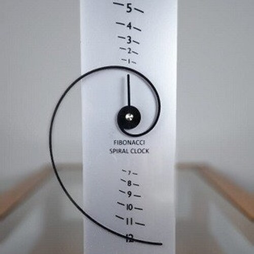 Fibonacci Spiral Clock Etsy UK