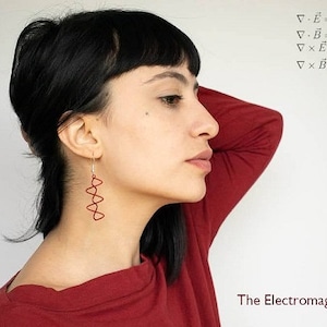 Electromagnetic Wave Earrings