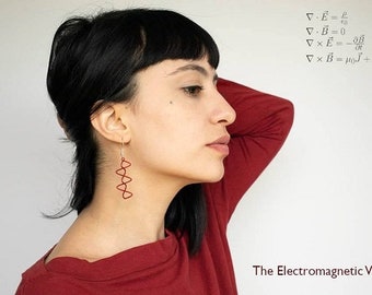 Electromagnetic Wave Earrings