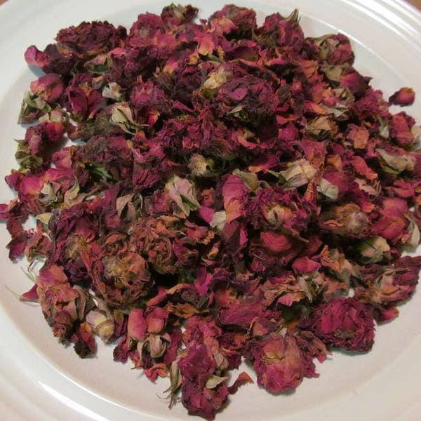 Rose Petals, Whole Red Rosebuds, dried and seperated into beautiful petals