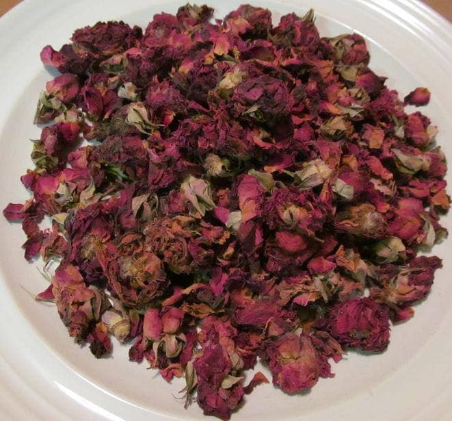 Food Grade A Damask Dried Rose Buds, Rose Tea Edible Rose Petals Flowers  Cake Decoration Valentines Weddings Celebration 20 100g 
