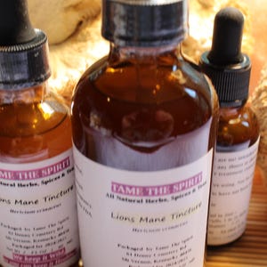 Lions Mane Mushroom Tincture, Dual Extract