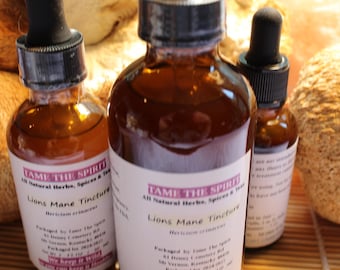 Lions Mane Mushroom Tincture, Dual Extract