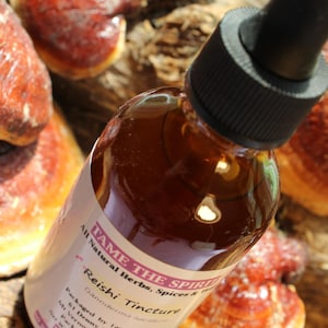 Reishi Mushroom Tincture - Ganoderma lucidum, 2025 Wild Harvest from the Appalachian Mountains