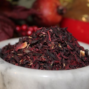 Hibiscus Flowers - Roselle Tea, Premium Cut