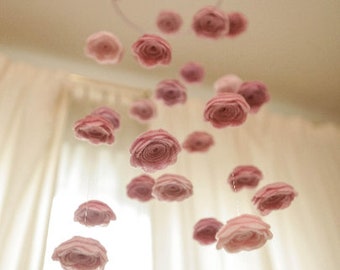 Rose Baby Mobile Etsy