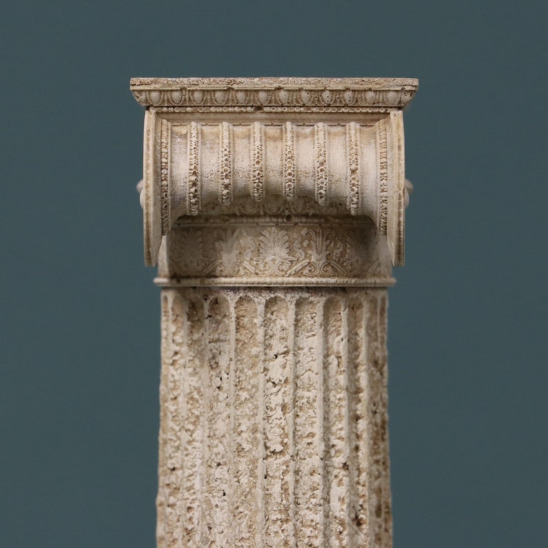 Architectural model of greek column, Temple of Erechtheion Ancient architecture Cork and gypsum Gift for collectors Handmade Home Decor image 4