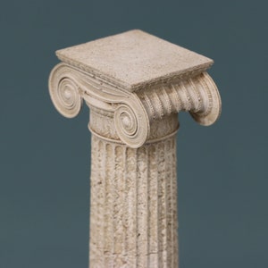 Architectural model of greek column, Temple of Erechtheion Ancient architecture Cork and gypsum Gift for collectors Handmade Home Decor image 7