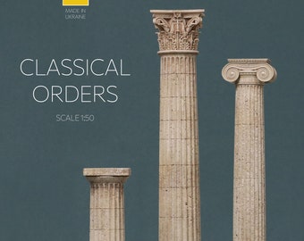 ギリシャの柱 ドーリア式 パルテノン神殿 柱 建築装飾 彫刻 9.84インチ