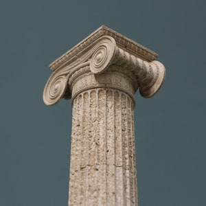 Architectural model of greek column, Temple of Erechtheion Ancient architecture Cork and gypsum Gift for collectors Handmade Home Decor image 6