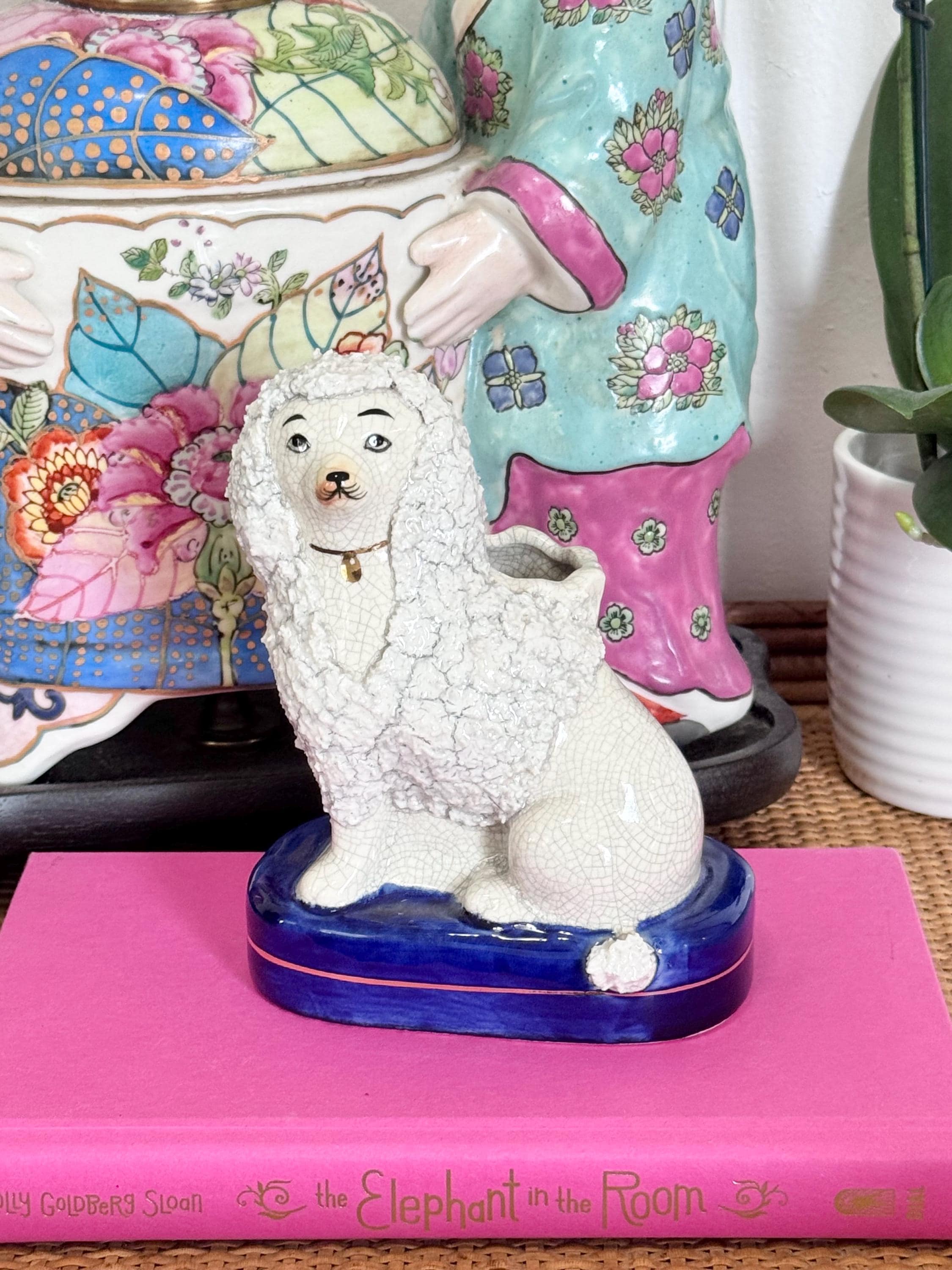 Blue & White Mantle Dogs - Etsy