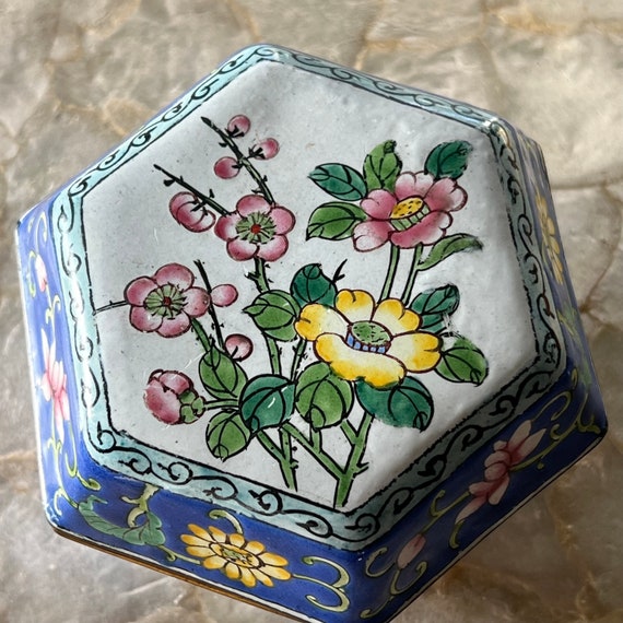 Blue Chinoiserie Trinket Box