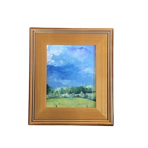 Vintage Impressionist Oil Painting Landscape |  Eastern Sky Plein Air | Grand Millennial Home Decor
