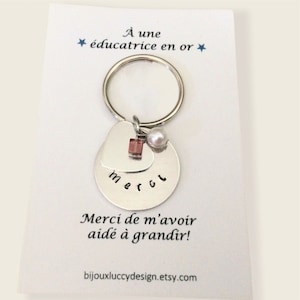 Educator gift, gold educator gift, thank you educator key ring, teacher gift, teacher gift