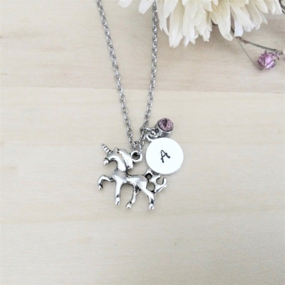 Unicorn necklace personalized deals