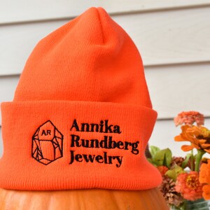 Annika Rundberg Schmuck Beanie - One Size Fits All - Sportlich Orange, Grau, Marroon