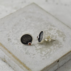 Personalized Birthstone Stud Earrings with Genuine Gemstones and Sterling Silver Custom Made to Order image 4