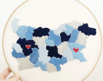 Custom Country Embroidery Hoop