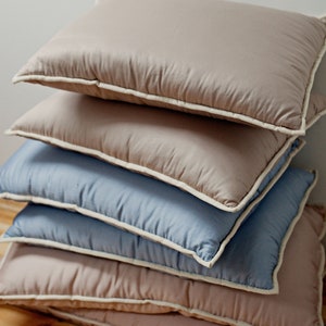 Handmade Organic Wool Batting Pillow image 5