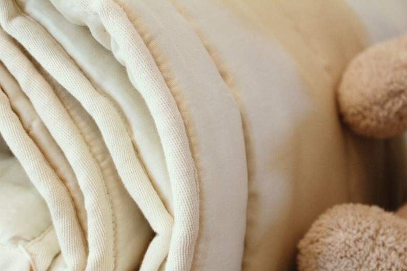 Crib duvet baby toddler bedding organic wool filled Etsy