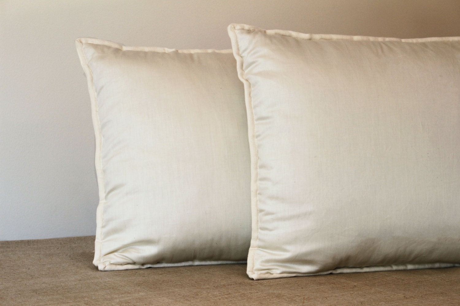 STANDARD PILLOW, Organic Wool Filled Pillow, Natural, Handmade