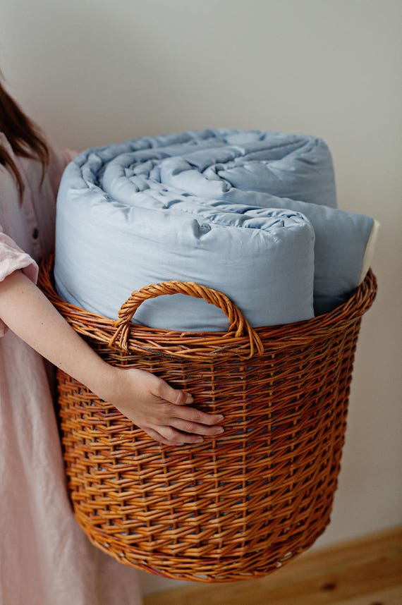 Wool Duvet for Full Size Bedding. Boys' Bedroom Lightweight Quilt. | US Duty Paid