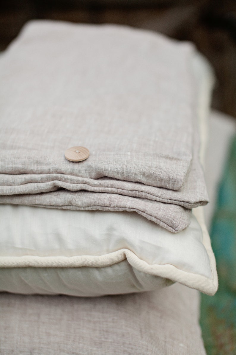 Linen Pillow Cover. Standard Size. Natural Washed Softened Etsy