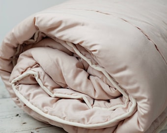 Organic Wool Filled Queen Size Duvet Insert - Extra Warm Ecofriendly Bedding | US Duty Paid