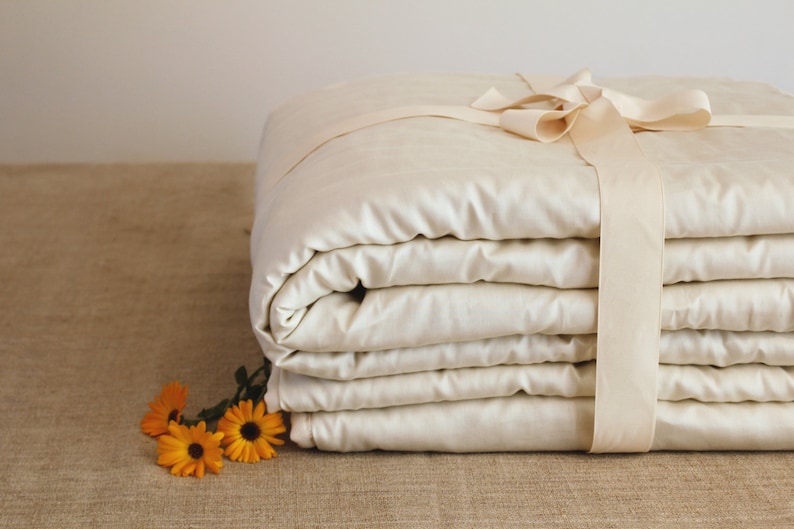 TWIN COMFORTER cool comfort wool filled handmade duvet Etsy