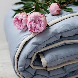 Wool Duvet for Full Size Bedding. Boys' Bedroom Lightweight Quilt. | US Duty Paid image 7
