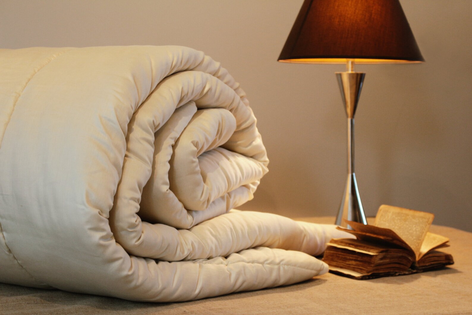 QUEEN COMFORTER Extra Warm Winter Wool Filled Eco Friendly Etsy