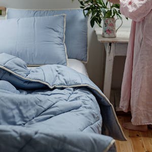 Wool Duvet for Full Size Bedding. Boys' Bedroom Lightweight Quilt. | US Duty Paid image 3