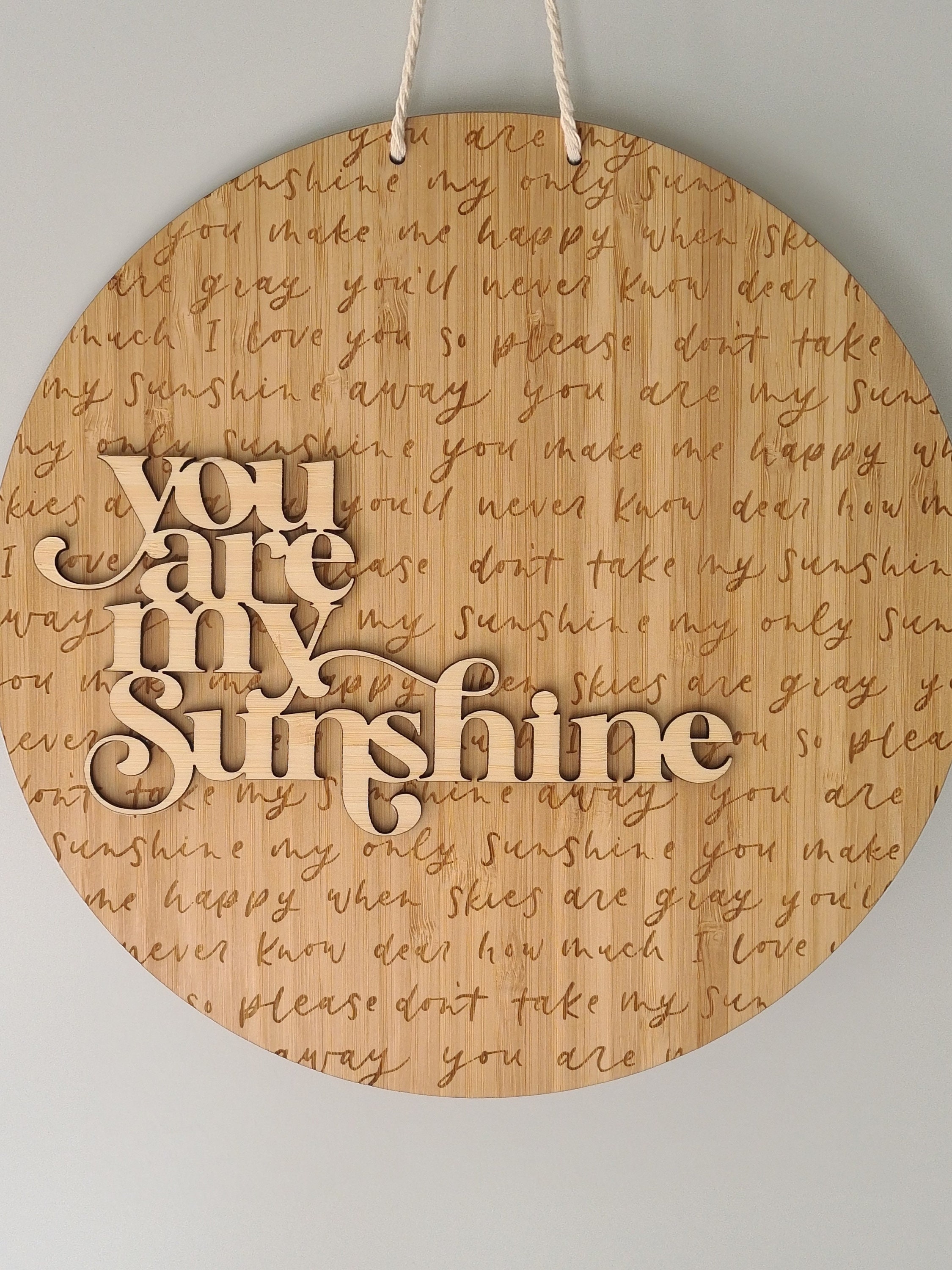 Wall Decor - You Are My Sunshine Plaque | Nursery Sign - You Are My ...