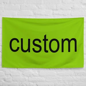 Drapeau BRAT personnalisé - 56&quot; × 34&quot;